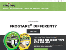 Tablet Screenshot of frogtape.com